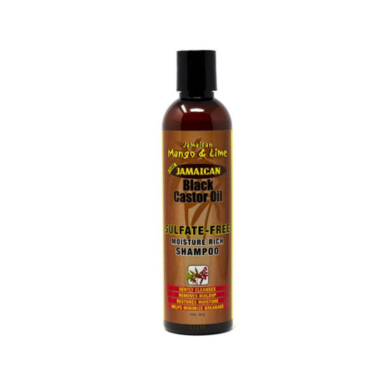 JML BLACK CASTOR OIL SULFATE FREE SHAMPOO 8 OZ