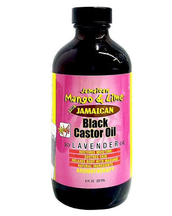 JML BLACK CASTOR OIL LAVENDER 8 OZ
