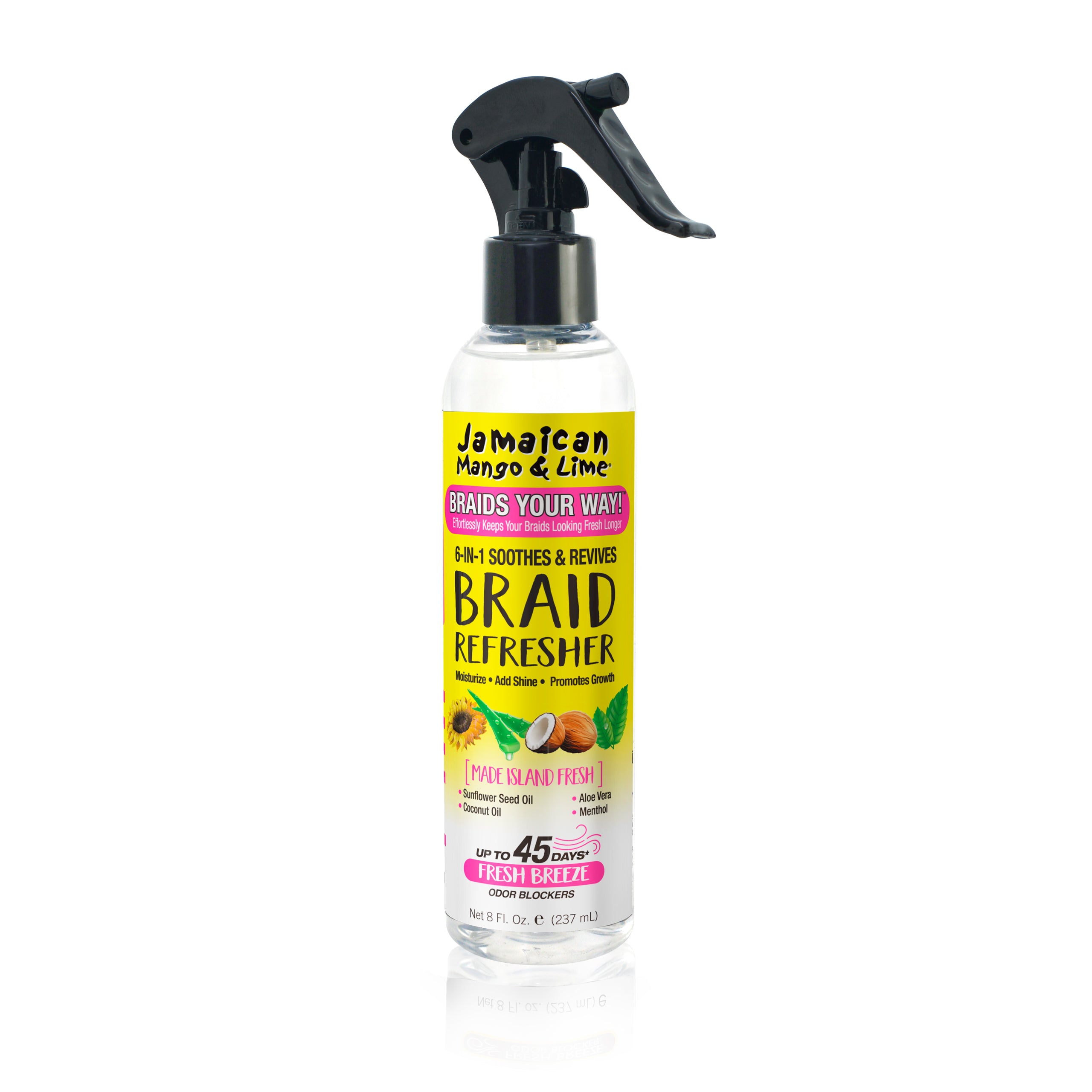 JML BYW 6-IN-1 SOOTHES & REVIVES BRAID REFRESHER SPRAY 8 OZ